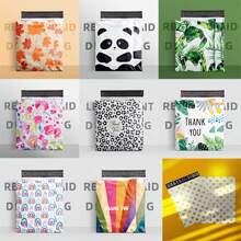 10PCS 25x33cm Colorful Poly Mailer Mix Pattern Clothing Bags Poly Mailer Self Seal Envelopes Gift Bag Courier Shipping Envelopes - 10PCS 10x13inch - View 6