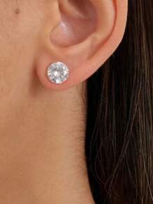 Men's Earrings - 銀色 - 查看 4