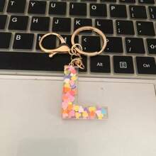 Móc khóa hình trái tim lấp lánh chữ cái đầu A-Z dễ thương dành cho cả nam và nữ, móc khóa chữ cái bằng acrylic cho ví, trang trí túi xách, quà lưu niệm ngày lễ tình nhân, phụ kiện ô tô, túi xách, đồ lưu niệm trường học, phong cách Goth, Y2k, ý tưởng quà tặng Giáng sinh, dây đeo túi có ngăn đựng thẻ, phụ kiện ô tô, móc khóa túi - Hồng - Xem 18