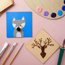12pcs/Set 3mm Basswood Plywood Sheets For Handcrafting, Painting, Diy Projects - Wood Color - View 3