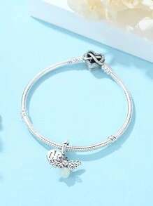 Un Colgante Plateado Luminoso De Luciérnaga Adecuado Para Pulseras O Collares Diy De Mujer, Regalo De Cumpleaños - Plateado - Ver 3