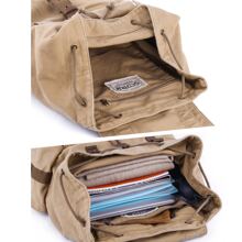 Gootium Canvas Backpack Rucksack Vintage Style Casual Daypack, Unisex - Khaki - View 5