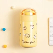 Miniso Sanrio Pom Pom Purin Characters Doll Thermos Cup 280mL (Yellow) (1pc) - Yellow - View 2