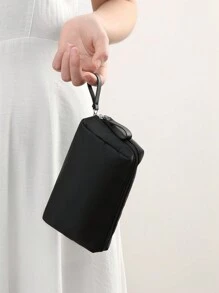 1 件小型口红袋，适用于通勤，便携式化妆包，用于口红、粉饼、化妆刷补妆套装化妆品收纳袋化妆品收纳包迷你袋旅行小化妆盒配件化妆架刷袋化妆容器化妆包旅行必需品女士配件旅行用品化妆包学校用品化妆包假日必需品化妆包化妆袋假日冬季 2024 返校用品 - 黑色 - 查看 2