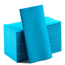 50 Pack - Premium Paper Napkins | Linen Feel Guest Disposable Cloth Like Dinner Napkins | Hand Towels | Soft, Absorbent, Paper Hand Napkins For Kitchen, Bathroom, Parties, Weddings, Dinners - Blue - View 1