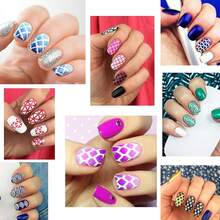 60 Pieces Nail Vinyls Stencil Sticker Set, 5 Sheets 60 Different Designs Cute Simple Nail Art Nail Vinyls Nail Stencil Sheets - Ombre - View 3