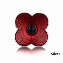 Spilla con papavero smaltato rosso, souvenir del Remembrance Day nel Regno Unito, accessorio per Ognissanti, gioiello per la Festa degli Insegnanti, accessorio per costumi, ciondolo per borse, accessorio per l'ufficio, regalo di Natale