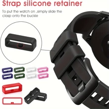 5 Pcs Watch Strap Loops, Silicone 18mm 20mm 22mm Watch Strap Watch Band Black Rubber Watch Loop, Strap Holder Strap Retainer Various Sizes Fittings For Watch Strap - 20MM*5PCS - View 2