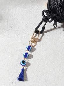 Cyztqaf 1 Miếng Móc chìa khóa Với Mắt ác Thiết kế , 5 cái Bóng đá Thể thao Móc chìa khóa , 1 Miếng Dễ thương Hình dạng cá mập Nút - Bạc - Xem 4