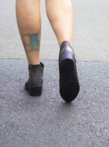 Women Ankle Boots & Booties - Coffee Brown - View 3