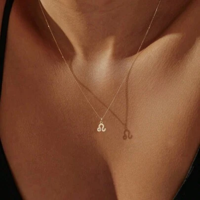 时尚星座项链，经典女士链条项链