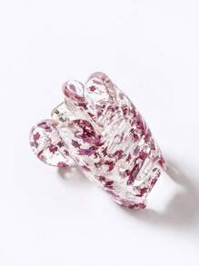 1入女性閃閃發光的楓葉形狀髮夾波希米亞風格 - 粉色 - 查看 2