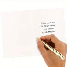 6pcs Easter Greeting Cards, Happiness (8 X 6 Inch Cards With Envelopes) - A-flower - View 3