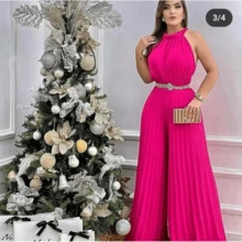 Women Jumpsuits - Màu hồng gỉ - Xem 2