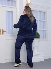 Plus Size Co-Ords - Azul Marino - Ver 2