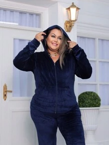 Plus Size Co-Ords - Azul Marino - Ver 3