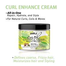 Crema potenciadora de rizo GOIPLE de tamaño familiar con aceite de manteca de karité, define los rizos, potencia los rizos, esencia moldeadora de volumen capilar, hidrata y suaviza el cabello para lograr rizos suaves, hidrata y brillo, producto de peinado anti-encrespamiento para cabello ondulado y rizado, acondicionador de dejado en el cabello con elastina