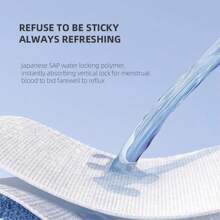 10入/包245mm尺寸一次性日用衛生棉/經期護墊/女性衛生棉 - 白色 - 查看 5