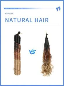 22英寸150克耐热合成法式卷发编织接发，巧克力棕色和灰绿色可选，自然波浪钩针假发，蓬松波浪编织接发，适合女性日常、节日、派对和角色扮演。 - 彩色 - 查看 5