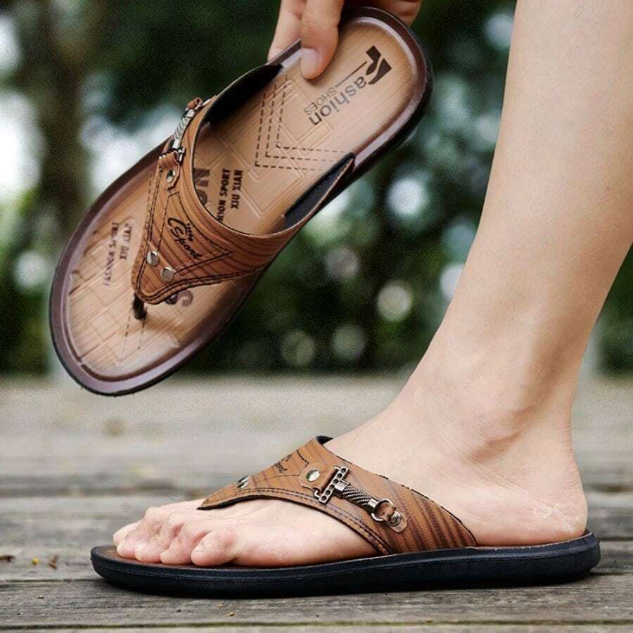 Nam Da Dép tông - Màu vàng - Xem 1