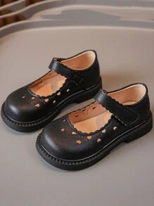 Meisjes Lente/Zomer Ademende Sandalen Met Uitgehold Ontwerp En Platte Zool, Nieuw Binnen 2024