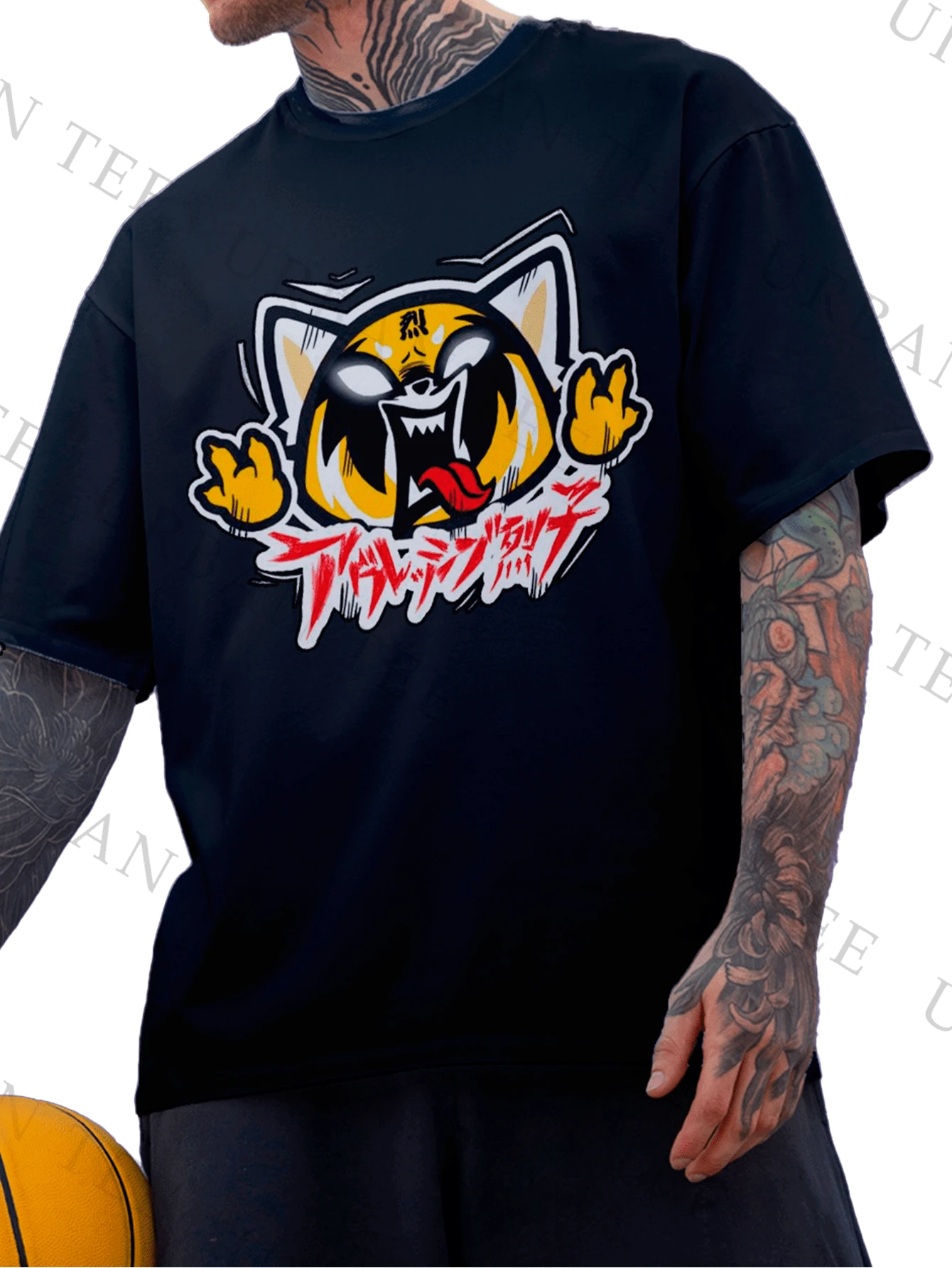 Men T-Shirts - 黑色 - 查看 1