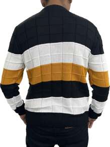 Men Sweaters - Màu Mù tạt vàng - Xem 2