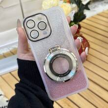 1只tpu哑光鏡頭保護太空漸變防摔手機殼,適用於ios和android手機 - 白色 - 查看 5