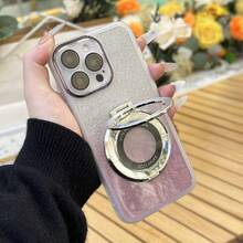 1只tpu哑光鏡頭保護太空漸變防摔手機殼,適用於ios和android手機 - 白色 - 查看 7