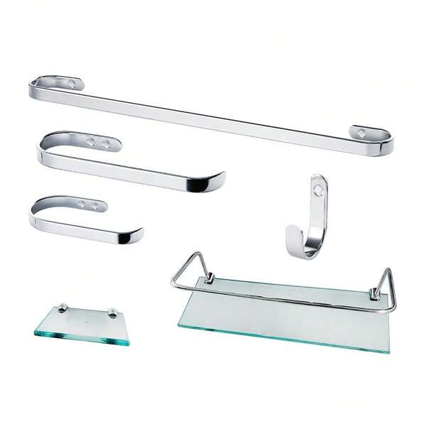 Kit Para Banheiro Reto Incolor Veneza