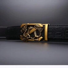 1入加文字細節熱門的龍頭合金自動扣帶，適用於男士派對，如雞尾酒會、聚會等波西米亞風格 - 彩色 - 查看 4