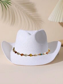 1 Miếng Không giới tính Màu hồng Tua Trang trí Boho Cô gái cao bồi Mũ Mũ Rơm Visor Nón cao bồi Mũ đi biển Cho bữa tiệc - Nhiều màu 5 - Xem 16