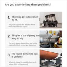 C-Shaped Pan Rack For Oil Splash, Milk Pot And Flat Pan - Silver - View 8