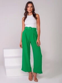 Women Pants - Màu xanh Ô liu - Xem 3