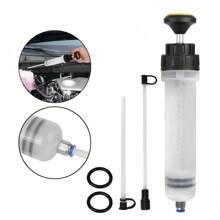 200 CC Fluid Extractor Automotive Oil Extractor Car Oil Pump Extractor,  Fluid Transfer Pump Auto Oil Change Pump Brake Fluid Extractor, Oil Vacuum Pump Extractor Oil Syringe Suction Pump Automotive Vacuum Pump Hand Tools-1pc - Clear - View 4
