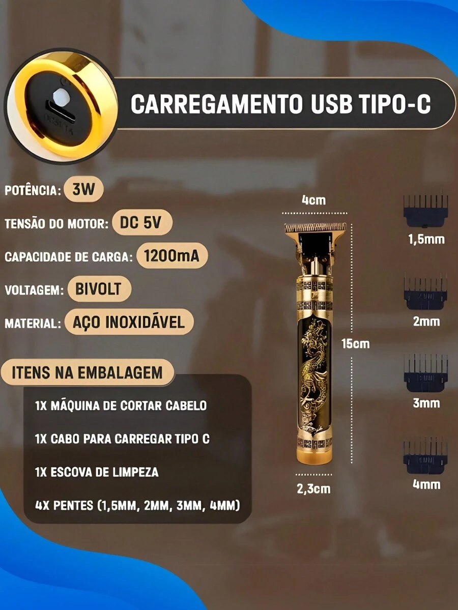 Hair Clippers - Vàng - Xem 1