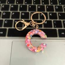 Móc khóa hình trái tim lấp lánh chữ cái đầu A-Z dễ thương dành cho cả nam và nữ, móc khóa chữ cái bằng acrylic cho ví, trang trí túi xách, quà lưu niệm ngày lễ tình nhân, phụ kiện ô tô, túi xách, đồ lưu niệm trường học, phong cách Goth, Y2k, ý tưởng quà tặng Giáng sinh, dây đeo túi có ngăn đựng thẻ, phụ kiện ô tô, móc khóa túi - Hồng - Xem 8