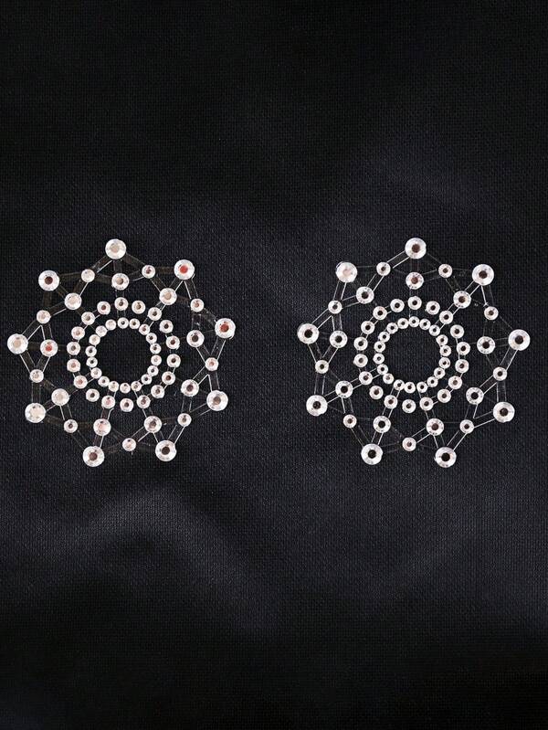 1 对透明塑料自粘性感乳贴，适合狂欢