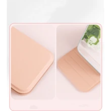 1pc Foldable Rectangle Shaped Portable Makeup Mirror With Stand, Travel Mirror, Beauty Tool, Desk Mirror, Gift For Women/Girl - Pink - View 4