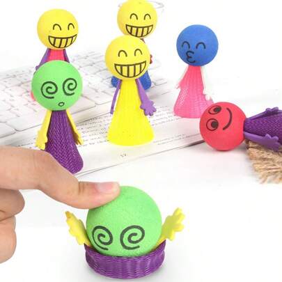 1/5/10pcs Fun Bouncing Doll Game Children's Party Gift Toy, Birthday Gift Souvenir, Pinata Filling, Kindergarten/School Reward Toy Bag,Toys,Kids Crafts,Kids Toys