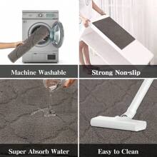 Famibay Indoor Doormats Low-Profile Front Door Mat Machine Washable Entrance Rug Inside Non Slip Absorbent Mud Dirt Trapper Mat Front Door Mat For Indoor Entrance - 80*120cm - View 3