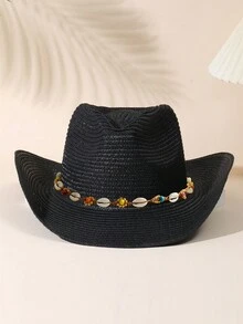 1 Miếng Không giới tính Màu hồng Tua Trang trí Boho Cô gái cao bồi Mũ Mũ Rơm Visor Nón cao bồi Mũ đi biển Cho bữa tiệc - Nhiều màu 5 - Xem 15