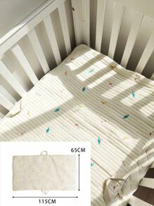 Thickened Embroidered Breathable Baby Portable Folding Nap Mat For Kindergarten, Machine Washable - Dinosaur - View 2