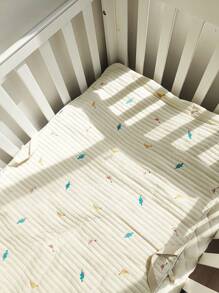 Thickened Embroidered Breathable Baby Portable Folding Nap Mat For Kindergarten, Machine Washable - Dinosaur - View 3