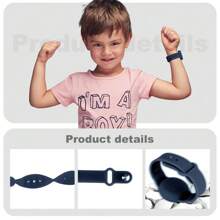 Confezione da 2 braccialetti Airtag impermeabili, compatibili con Apple AirTag, bracciale Airtag morbido e regolabile, cinturino Airtag per bambini, neonati, anziani (AirTag non incluso)