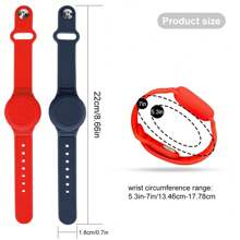 Confezione da 2 braccialetti Airtag impermeabili, compatibili con Apple AirTag, bracciale Airtag morbido e regolabile, cinturino Airtag per bambini, neonati, anziani (AirTag non incluso)