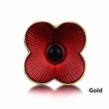 Spilla con papavero smaltato rosso, souvenir del Remembrance Day nel Regno Unito, accessorio per Ognissanti, gioiello per la Festa degli Insegnanti, accessorio per costumi, ciondolo per borse, accessorio per l'ufficio, regalo di Natale