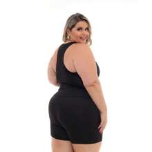 Plus Size Sports Sets - màu đen - Xem 2