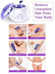 1 Set 500 ml Wachserwärmer für Hände, Füße und Körper, Epilierer, Paraffin für SPA