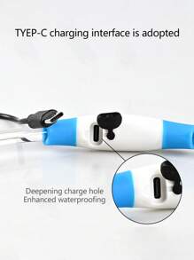 1 chiếc vòng cổ cho chó có đèn LED sạc USB, chống nước XP7, vòng cổ phát sáng cho thú cưng để đảm bảo an toàn ban đêm. - Nhiều màu - View 8